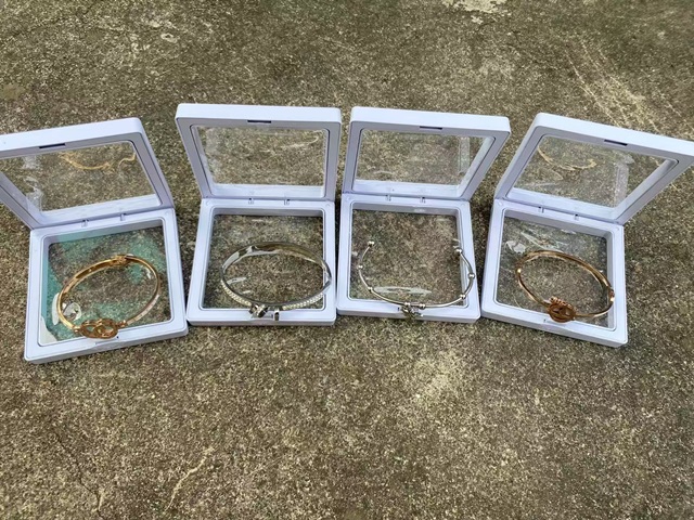 Ring display case front view